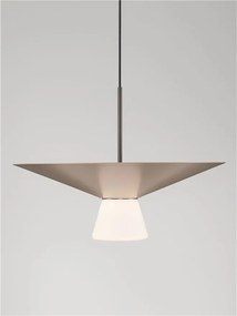 Lustra LED suspendata BARIS Nut Brown 38cm