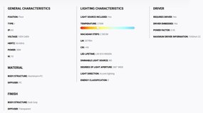 Stalp LED iluminat exterior simetric 360º wide IP65 RUSH 310cm 2700K