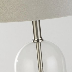 Veioza/Lampa de masa design decorativ Oxford nickel/gri