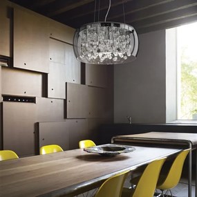 Lustră pe cablu Ideal Lux AUDI 5xG9/40W/230V transparent