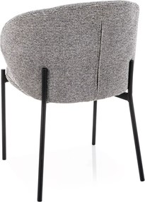 Scaun de masa KIOTO, negru/gri