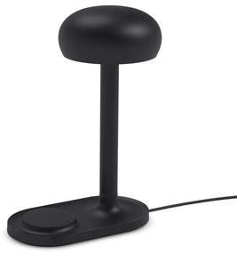Lampă Emendo cu încărcător wireless QI, neagră - Eva Solo