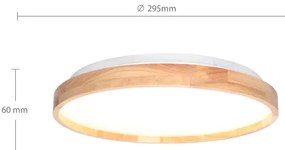 Brilagi - Plafonieră LED ALSON LED/24W/230V stejar