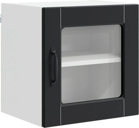 vidaXL Dulap de bucătărie cu raft Negru 40 x 31 x 40 cm Lemn compozit