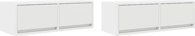 vidaXL Dulapuri TV 2 buc Alb 80x31x25,5 cm Lemn prelucrat