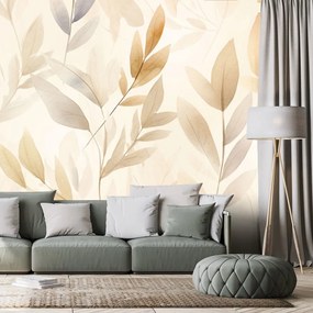 Tapet autoadeziv frunze delicate minimaliste