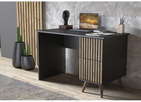 Masă de scris Franc 45 (lemn negru + pin atlantic). 1107913