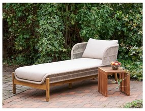 Măsuță auxiliară lemn masiv de tec 40x40 cm Pego – House Nordic