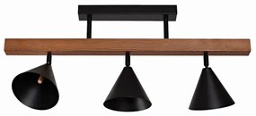 Duolla - Lustră aplicată IRONLINE 3xG9/3W/230V pin/stejar/negru