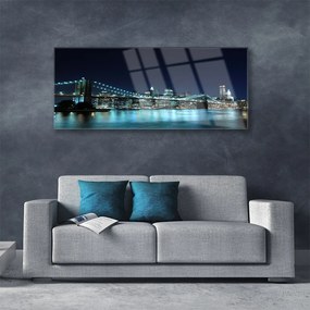 Tablouri acrilice Podul Sea Arhitectura Albastru
