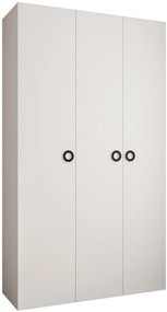 Dulap de haine 150 cm Carmela 40-1 (alb + Negru). 1126521