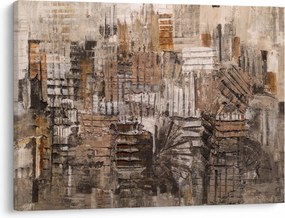 Tablou - Abstract, nuanțe maro (70x50 cm)