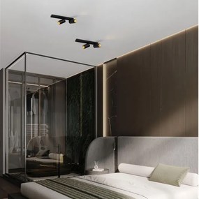 Plafoniera cu 2 spoturi GU10 ZELOS negru