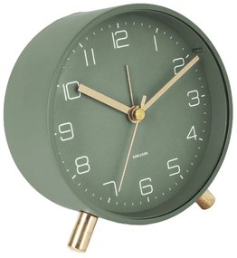 Ceas cu alarmă Karlsson Lofty, ø 11 cm, verde