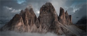 Tablou - Trei Dinți, Dolomiți Italieni (120x50 cm)