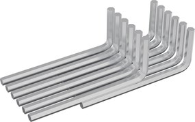 vidaXL Cheie Hexagonală 2118 pcs Argintiu 32 x 86 mm Oțel