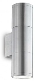 Aplica perete exterior argintie Ideal-Lux Gun ap2- 033013