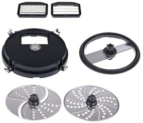 Robot de bucatarie 14 in 1 Camry CR 4623, 1600W, 2 l, Blender, Tocator, Accesorii, Turbo, Inox/Negru