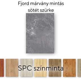 Leziter Fjord marmură modelat gri închis vinil SPC pardoseală eșantion / eșantion