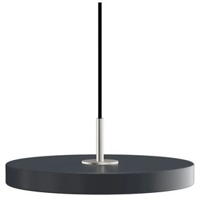 Lustră gri antracit LED cu abajur din metal ø 31 cm Asteria Mini – UMAGE