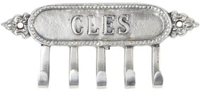Cuier de perete decorativ, din alama, H2 cm, Fleurlys