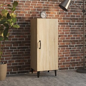 812333 vidaXL Servantă, stejar sonoma, 34,5x34x90 cm, lemn compozit