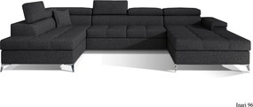 Colțar lemn masiv Formă U Extensibil Linde 345x202cm Personalizabil