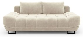 Canapea extensibilă cu 3 locuri și tapițerie de catifea Windsor & Co Sofas Cirrus, bej