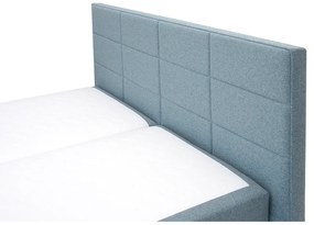 Pat matrimonial Boxspring 180 cm Revenant (albastru) (cu somieră și saltea) (cu sp. depozitare). 1098562