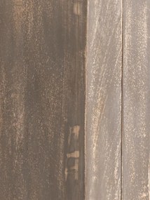 Vitrina din lemn de mango, metal si sticla, cu 2 usi, cu aspect vintage, Villeneuve