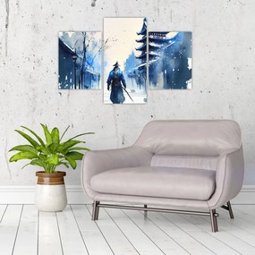 Tablou - Samurai, aquarel (90x60 cm)