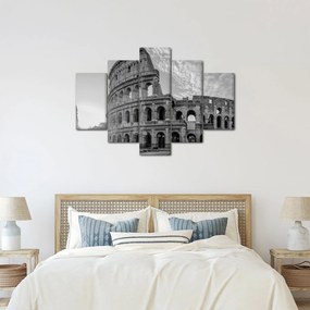 Tablou - Colosseum din Roma, alb-negru (150x105 cm)