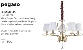 Candelabru design clasic PEGASO SP5 alama 197722
