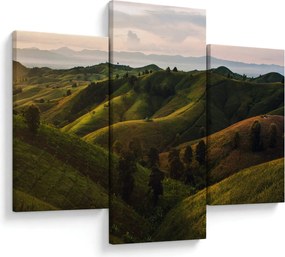 Tablou - Priveliște spre dealurile din Thailanda (90x60 cm)