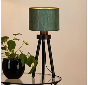 Brilagi - Lampă de masă BOSTON ROLLER 1xE27/15W/230V verde/auriu