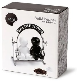Solniță și piperniță cu suport Salt &amp; Pepper – Balvi