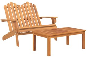 360041 vidaXL Set mobilier de grădină Adirondack, 2 piese, lemn masiv acacia