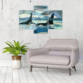 Tablou - Balene (90x60 cm)