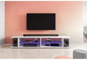 Masă TV Monty 137 (cu iluminat) (alb). 1098626