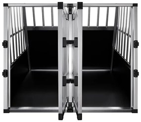 Juskys Lada din aluminiu pentru caini XL