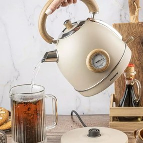 Fierbator de apa model rustic 1.8 l Klausberg KB7906 crem