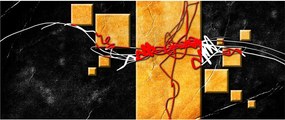 Tablou abstract - Dansatoare (120x50 cm)
