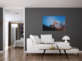 Tablou - Crestele munților noaptea (90x60 cm)