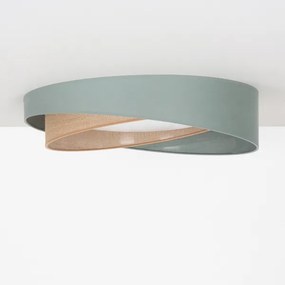 BRILAGI-LED Plafonieră VELVET TWIST LED/24W/230V 4000K diam. 55 cm verde/bej.