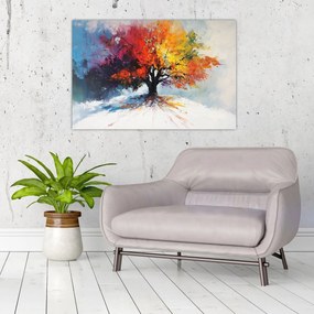 Tablou - Copac multicolor (90x60 cm)