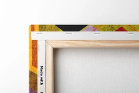 Tablou ornament geometric viu colorat