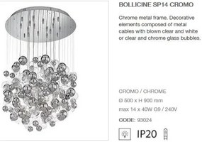 Lustra moderna diametru 50cm Bollicine SP14 093024