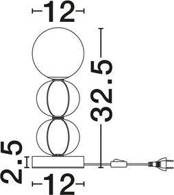 Veioza LED cu ceramica multicolora DAZZ