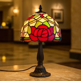 Brilagi - Lampă de masă Tiffany cu vitralii GARLAN 1xE14/40W/230V