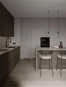 Pendul incastrabil LED stil minimalist 2700K NOTIC negru